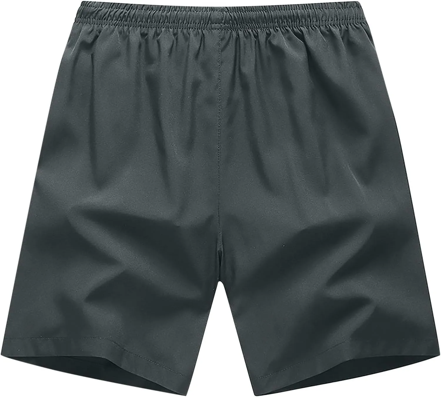 2 Pack Sports Shorts for Men Quick Dry Workout Gym Short Pants Elastic Waist Athletic Running Trousers