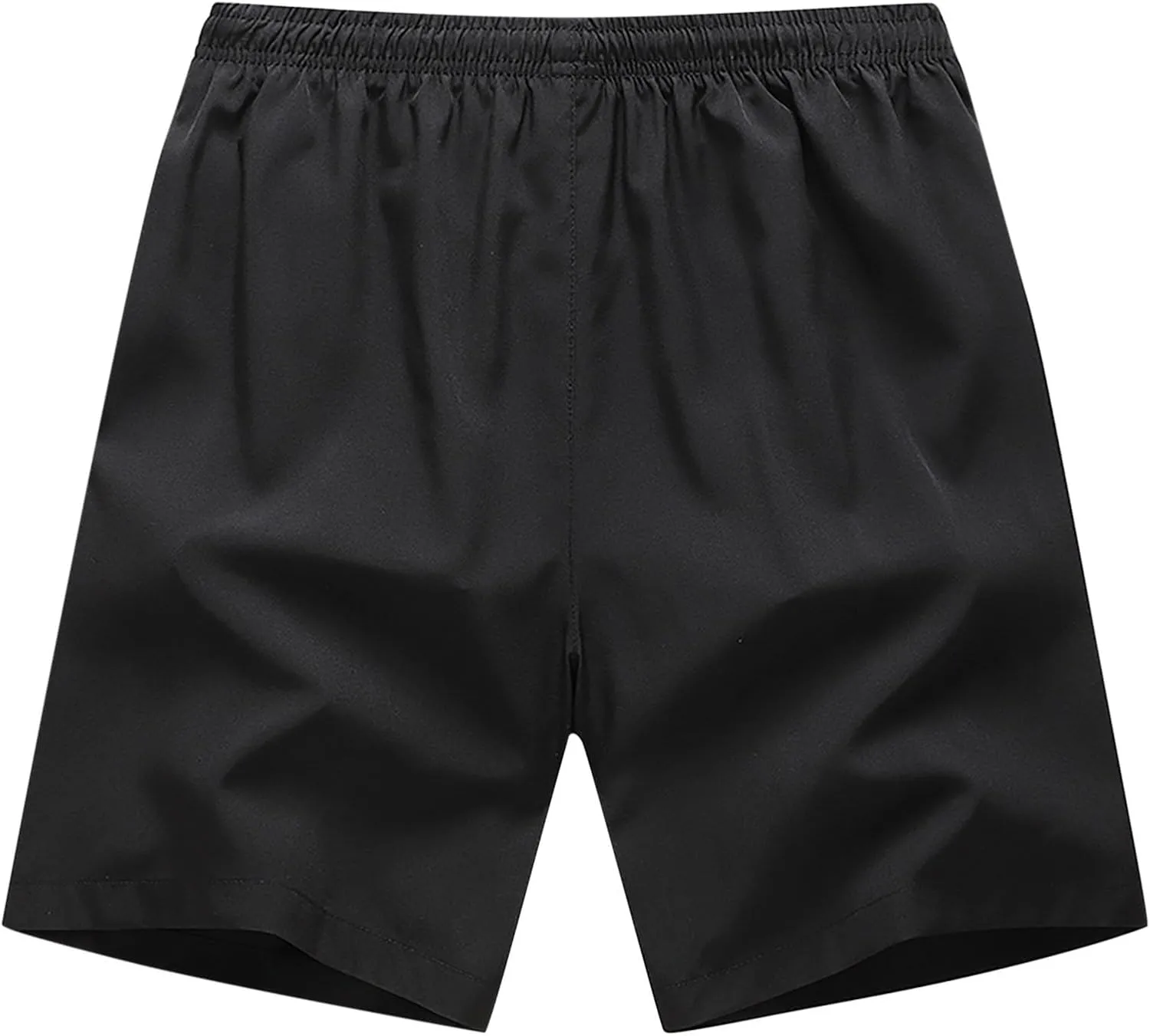 2 Pack Sports Shorts for Men Quick Dry Workout Gym Short Pants Elastic Waist Athletic Running Trousers