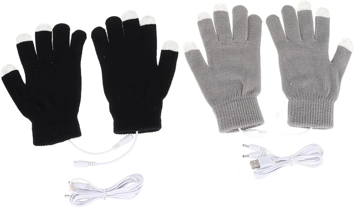 2Pairs Heated Touchscreen Gloves for Winter Heating Mitts with High Sensitivity for Gaming Typing Skiing and Outdoor Activities