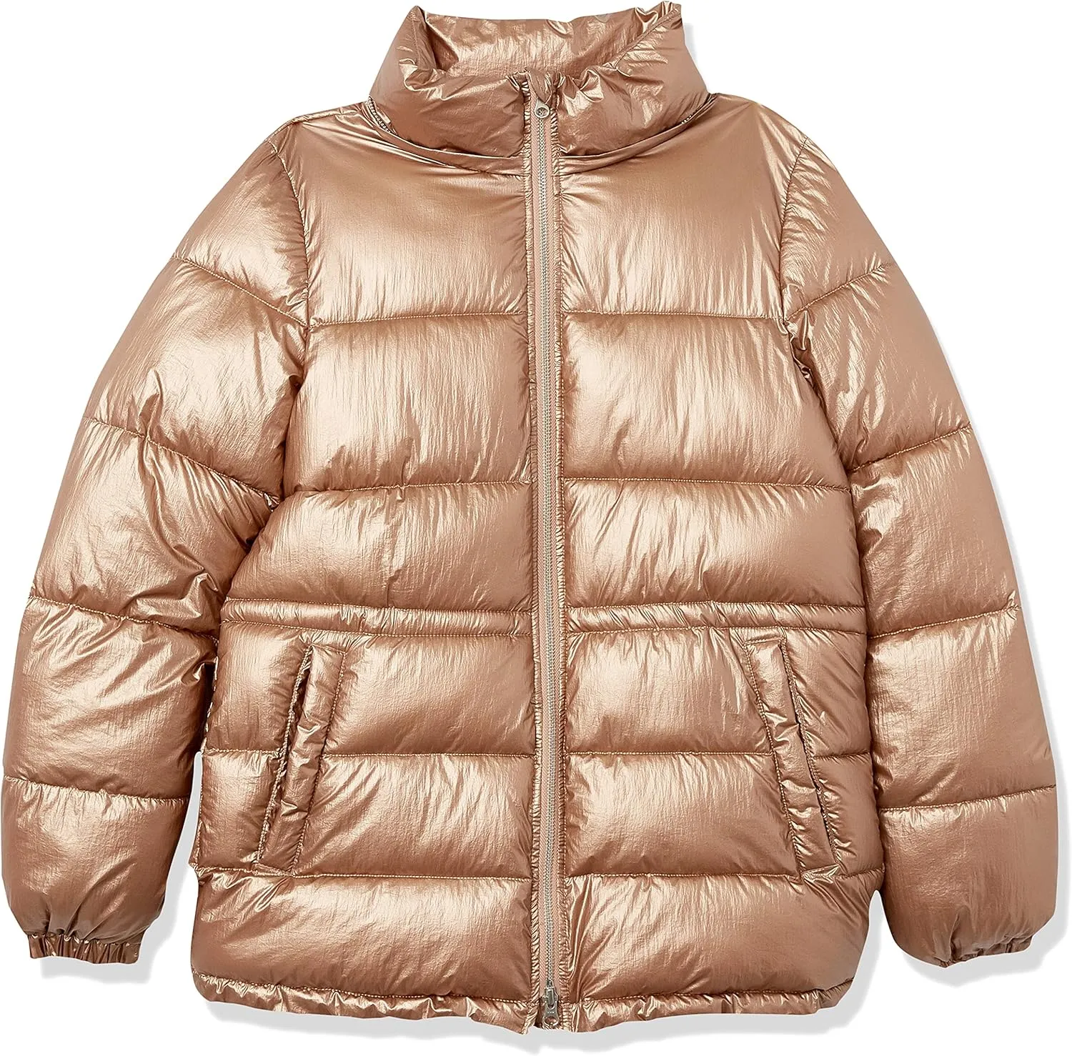 Amazon Essentials Women's Heavyweight Quilted Hooded Puffer Winter Jacket with Adjustable Waist