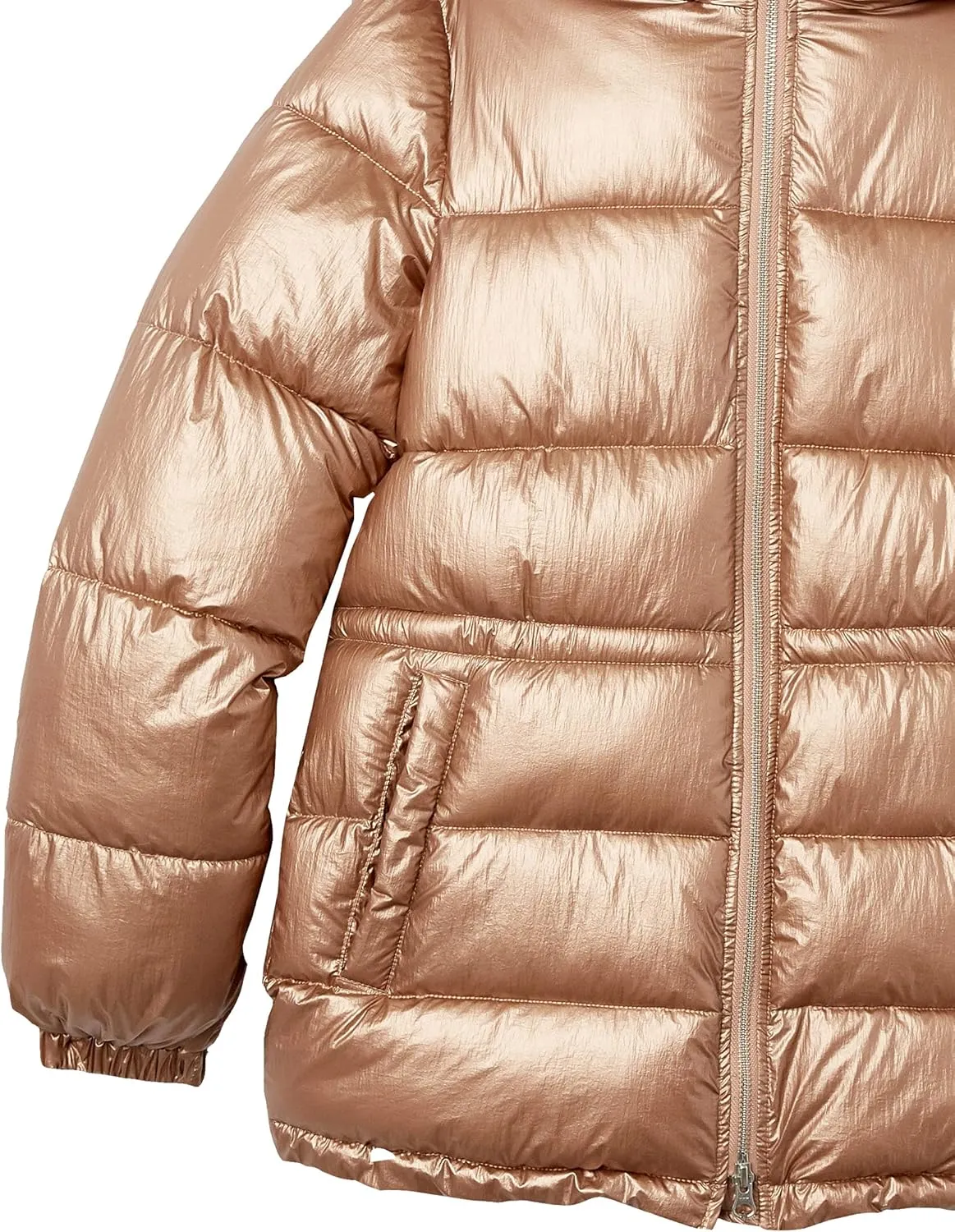 Amazon Essentials Women's Heavyweight Quilted Hooded Puffer Winter Jacket with Adjustable Waist