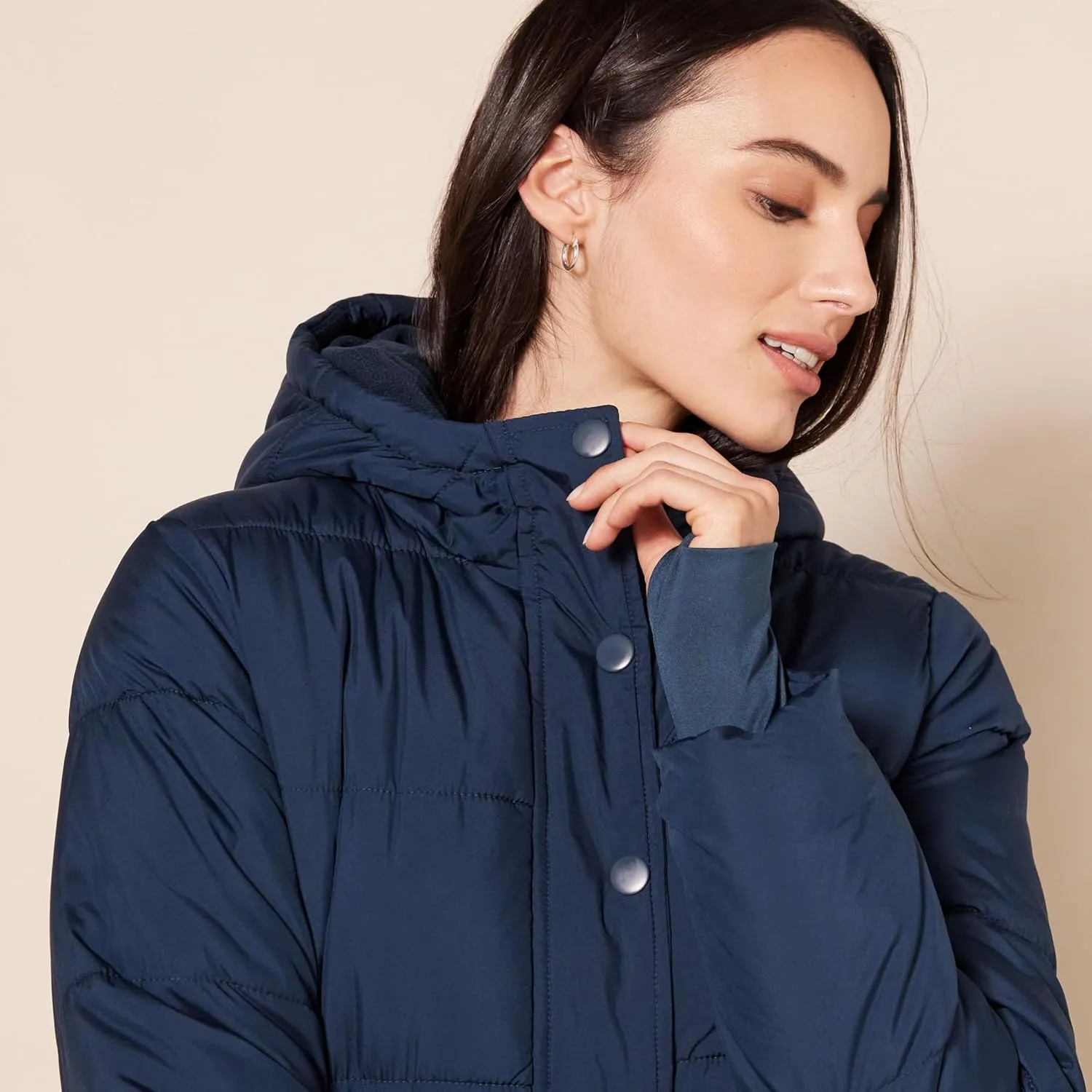 Amazon Essentials Women's Heavyweight Quilted Long-Sleeve Hooded Puffer Coat (Available in Plus Size)
