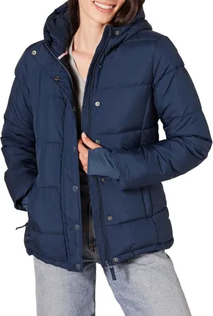Amazon Essentials Women's Heavyweight Quilted Long-Sleeve Hooded Puffer Coat (Available in Plus Size)