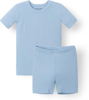 AVAUMA Toddler Short Pajamas Set 6M-10 Years Baby Boys Girls Kids Snug fit Ribbed Sleepwear pjs for Daily Life Style