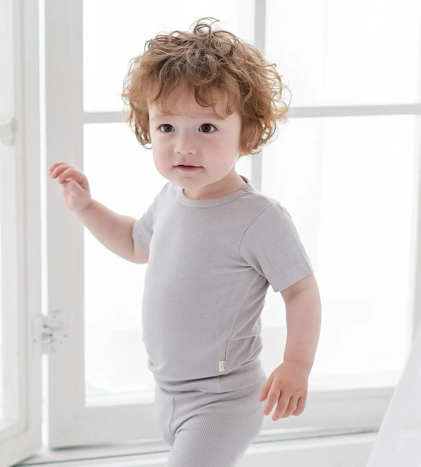 AVAUMA Toddler Short Pajamas Set 6M-10 Years Baby Boys Girls Kids Snug fit Ribbed Sleepwear pjs for Daily Life Style