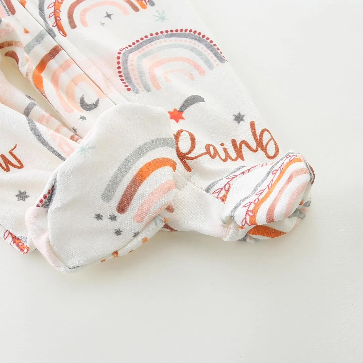 Baby Boy Baby Girl Pajamas 100% Cotton Romper One-Piece Outfits,Double Zipper Long Sleeve Footed Onesie
