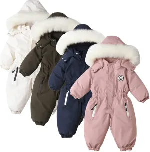 Baby Boy Snowsuit Outerwear Romper Infant Girl Winter Clothes Toddler Jumpsuit Coat Jacket Romper Outfits