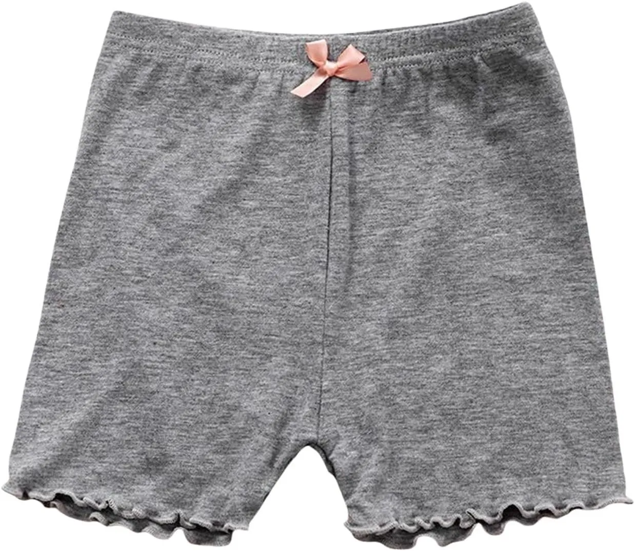 Baby Girls Ribbed Short Pants Cotton Casual Solid Summer Elastic High Waisted Summer Clothes Toddler Shorts