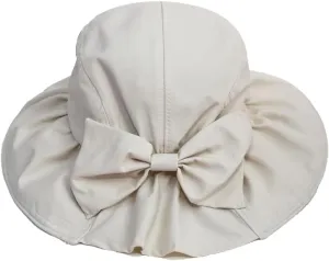 Back Bow Sun Hat for Womens Packable Beach Hats UV Protection Summer Wide Brim Hats