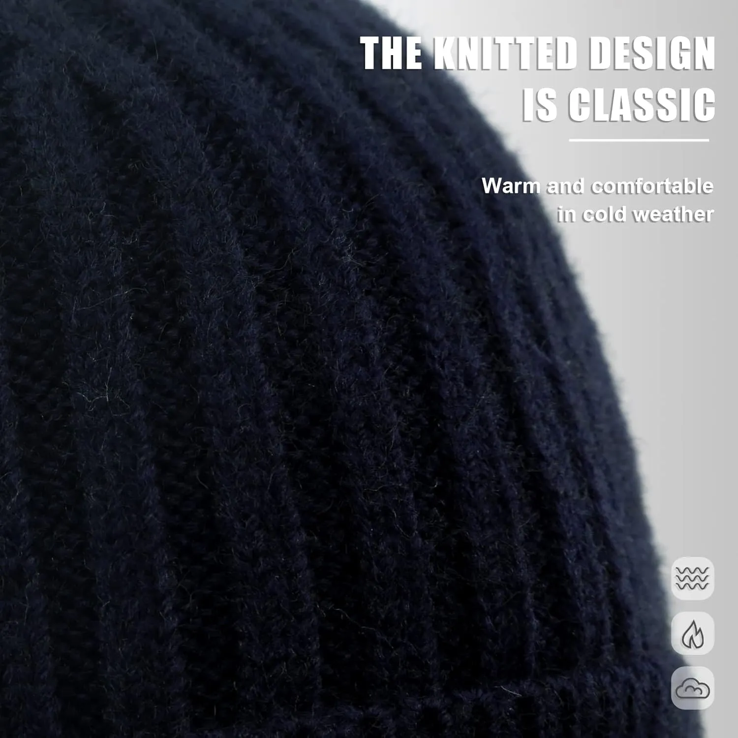 BAVST Hat for Men Knitted Beanie Women Winter Hats Men’s Stretchy Caps Outdoor Beanies Fleece Lined Ear Warmer