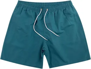 Beach Shorts for Men Solid Color Athletic Running Short Pants Quick Dry Elastic Waist Baggy Gym Workout Trousers