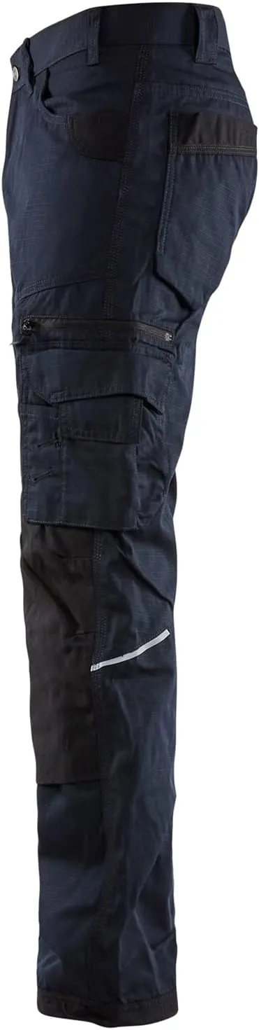 BLÅKLÄDER Men's Ripstop Durable Lightweight Work Pants with Utility Pockets