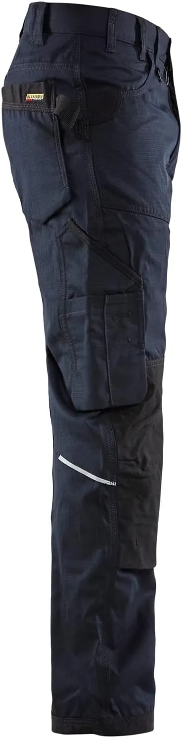 BLÅKLÄDER Men's Ripstop Durable Lightweight Work Pants with Utility Pockets
