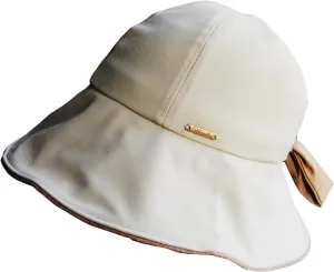Bowknot Women's Wide Brim Bucket Hat with Ponytail Hole UV Protection Packable Sun Hats for Women UPF 50 Summer Sunhat