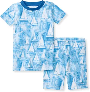Burt's Bees Baby Baby Boys' Pajamas, Tee and Pant 2-Piece Pj Set, 100% Organic Cotton