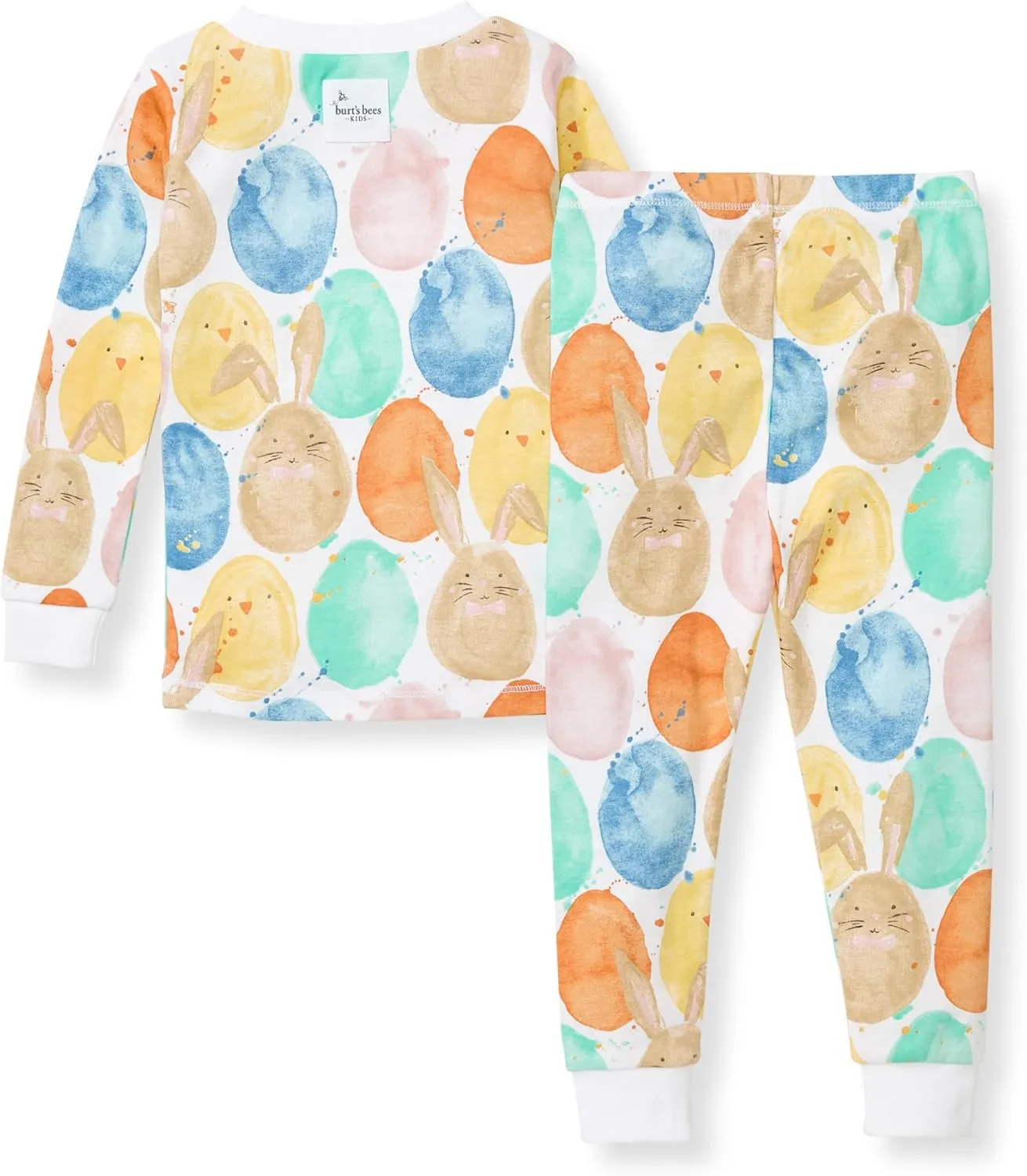 Burt's Bees Baby Baby Girls' Pajamas, Tee and Pant 2-Piece Pj Set, 100% Organic Cotton
