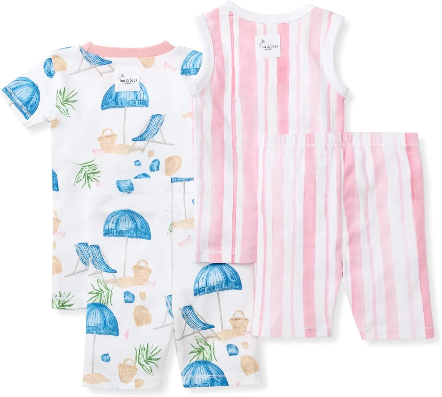 Burt's Bees Baby Baby Girls' Pajamas, Tee and Short 2-Piece Pj Set
