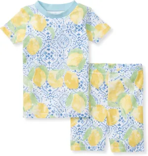 Burt's Bees Baby Baby Girls' Pajamas, Tee and Short 2-Piece Pj Set
