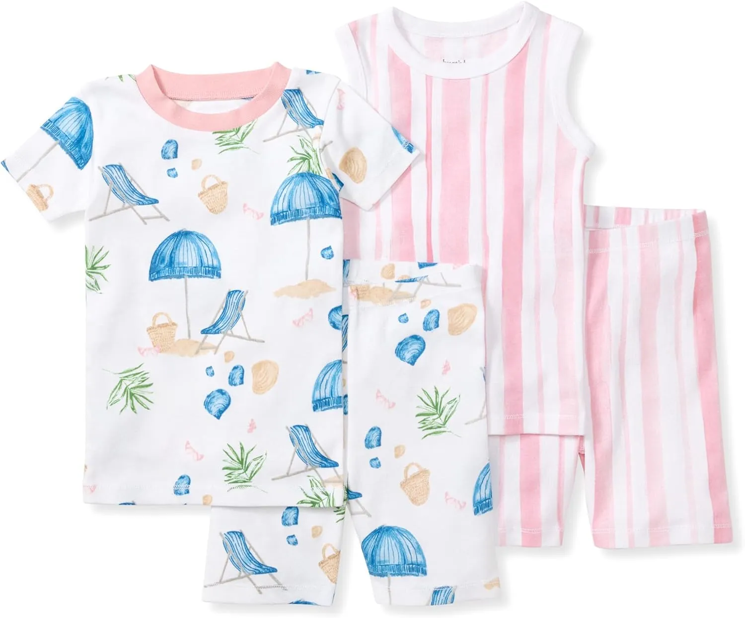 Burt's Bees Baby Baby Girls' Pajamas, Tee and Short 2-Piece Pj Set