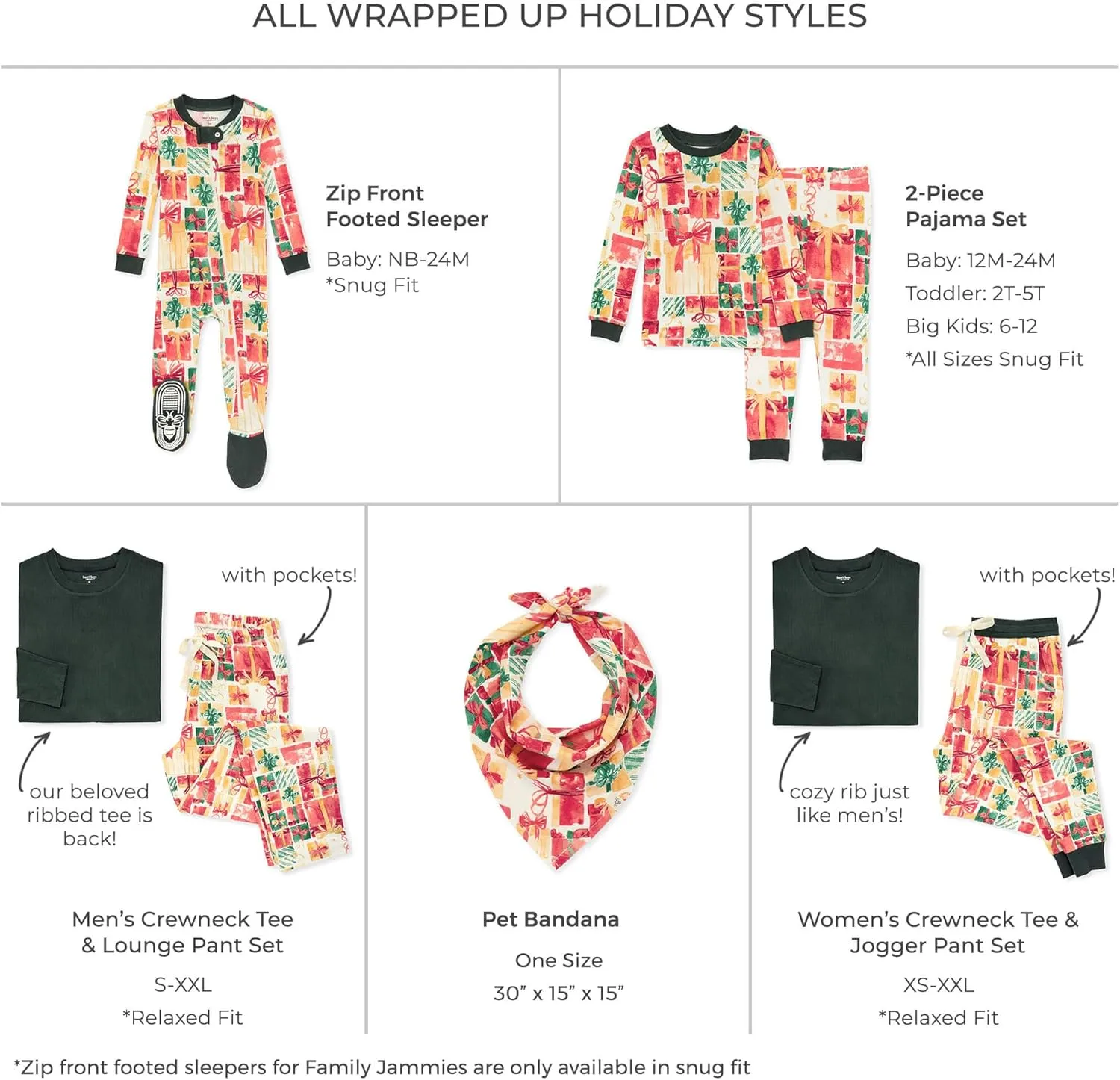 Burt's Bees Baby Baby Girls' Womens Family Jammies Matching Holiday Organic Cotton Pajamas