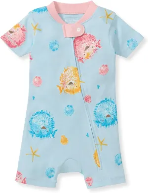 Burt's Bees Baby Unisex Baby Short Sleeve Pajamas, One piece Sleeper Romper
