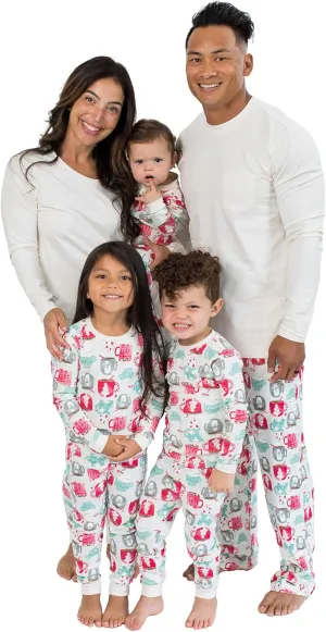 Burt's Bees Baby Unisex Baby Womens Family Jammies Matching Holiday Organic Cotton Pajamas, Mugs of Happiness, Small