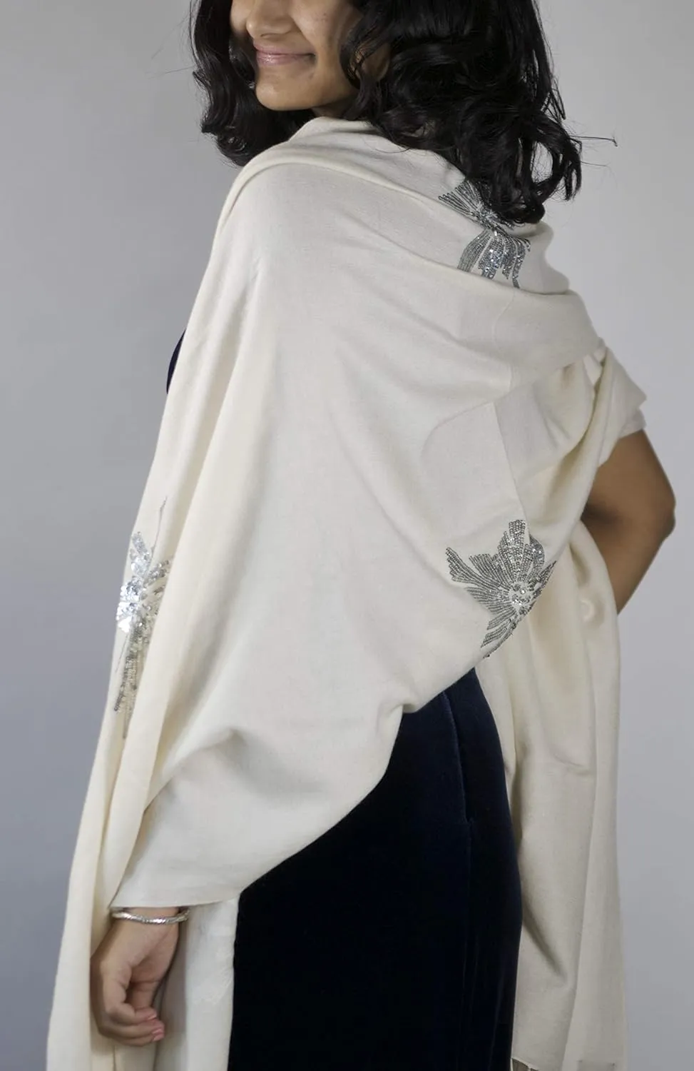 Cashmere Pashmina Shawl Wrap Handmade 100% Pure Lightweight Oversized Scarf
