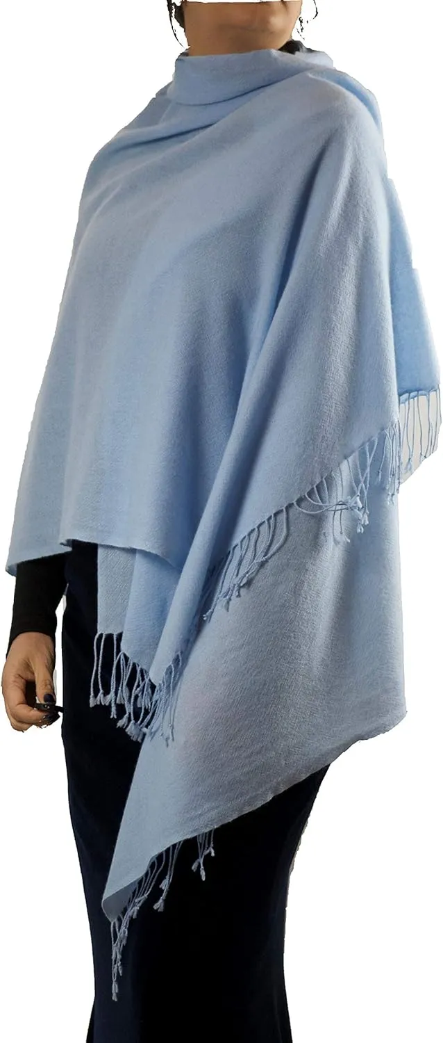 Cashmere Pashmina Shawl Wrap Handmade 100% Pure Lightweight Oversized Scarf