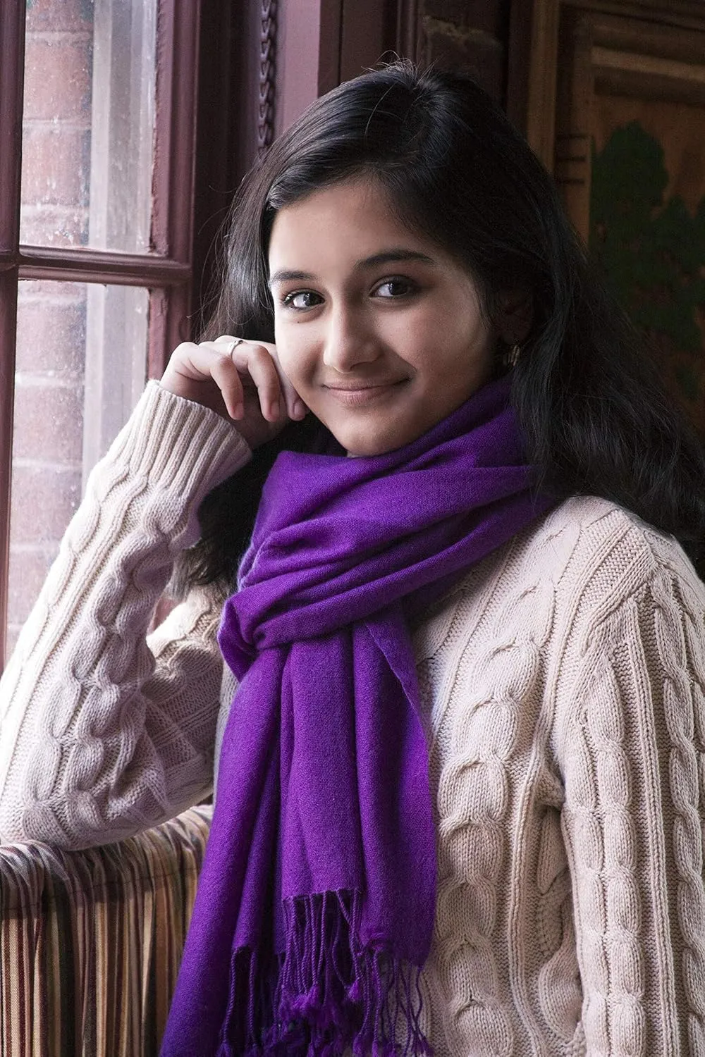 Cashmere Pashmina Shawl Wrap Handmade 100% Pure Lightweight Oversized Scarf