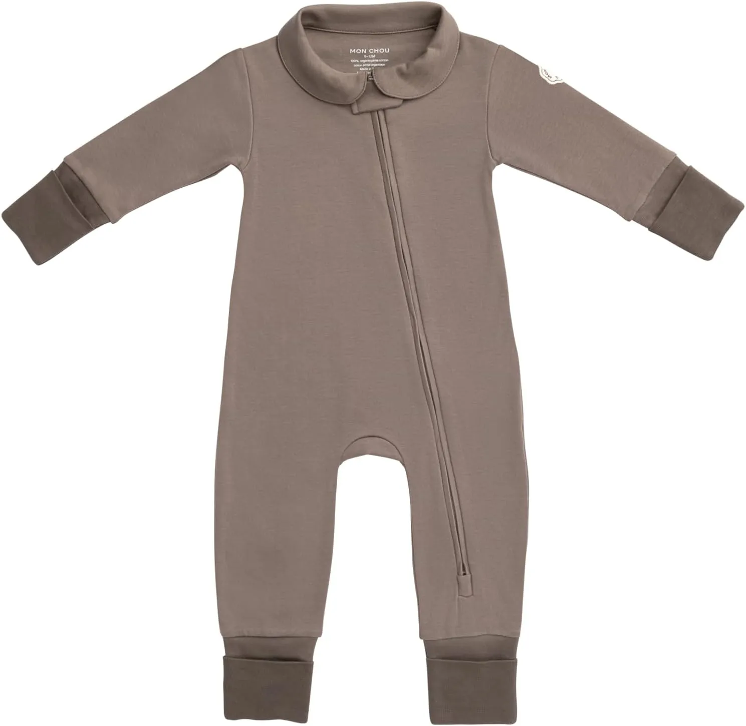 Convertible Footie Pajamas, 100% Organic Cotton Baby Clothes, Pocket for Security Tracker, Boy Girl Sleeper