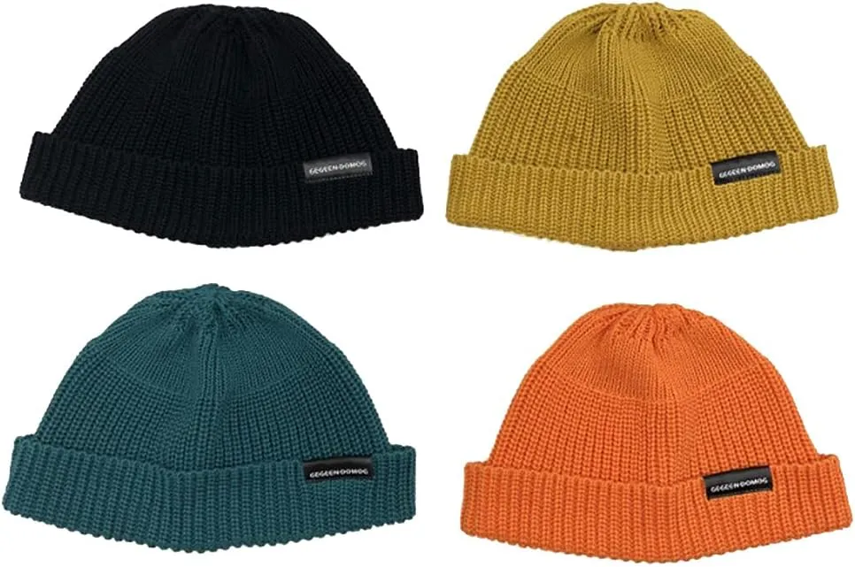 Croogo Winter Warm Beanie for Men Women Cotton Watch Cap Smile Face Embroidered Beanies Hat Funny Beanies Hat