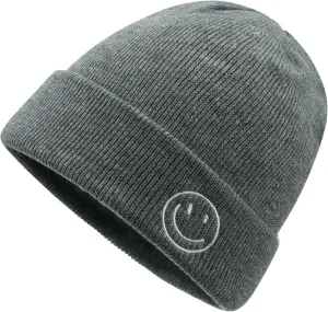 Croogo Winter Warm Beanie for Men Women Cotton Watch Cap Smile Face Embroidered Beanies Hat Funny Beanies Hat
