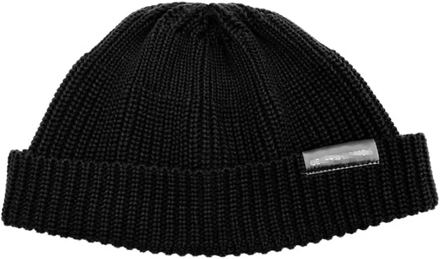 Croogo Winter Warm Beanie for Men Women Cotton Watch Cap Smile Face Embroidered Beanies Hat Funny Beanies Hat