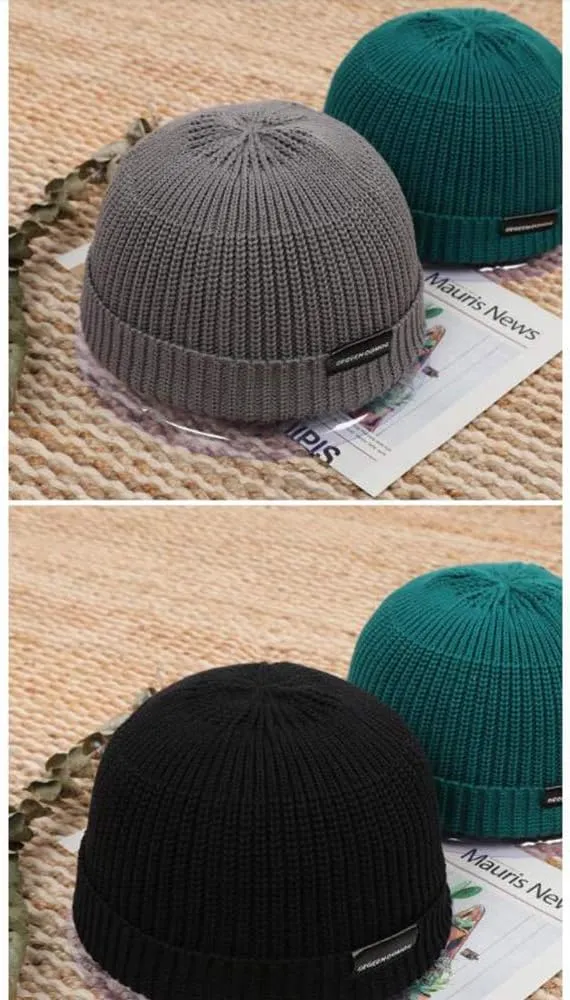 Croogo Winter Warm Beanie for Men Women Cotton Watch Cap Smile Face Embroidered Beanies Hat Funny Beanies Hat