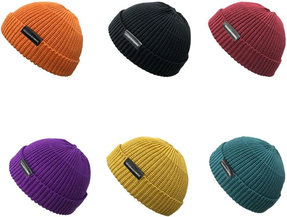 Croogo Winter Warm Beanie for Men Women Cotton Watch Cap Smile Face Embroidered Beanies Hat Funny Beanies Hat