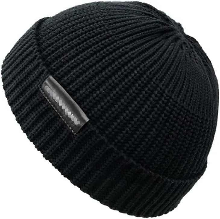 Croogo Winter Warm Beanie for Men Women Cotton Watch Cap Smile Face Embroidered Beanies Hat Funny Beanies Hat