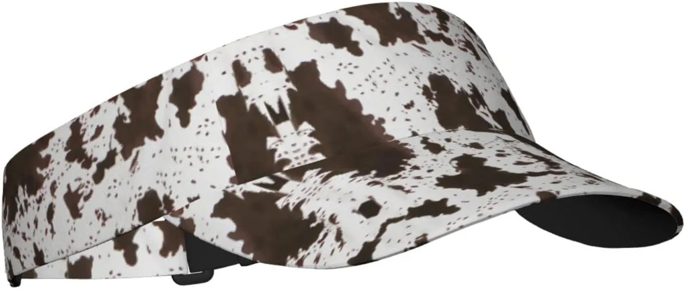 Cute Cow Print Wide Brim Hats Cow Print Sun Hat Sun Visor for Women Men Teens