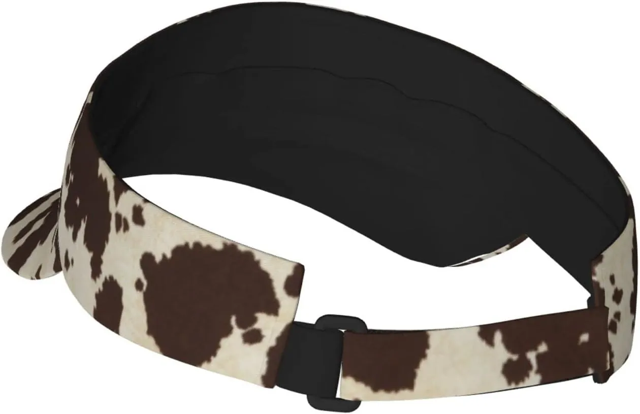 Cute Cow Print Wide Brim Hats Cow Print Sun Hat Sun Visor for Women Men Teens