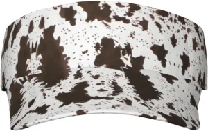 Cute Cow Print Wide Brim Hats Cow Print Sun Hat Sun Visor for Women Men Teens