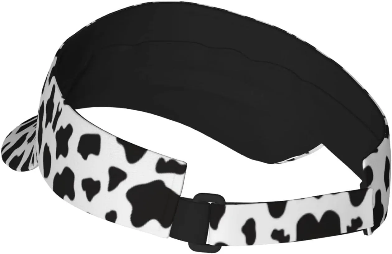 Cute Cow Print Wide Brim Hats Cow Print Sun Hat Sun Visor for Women Men Teens