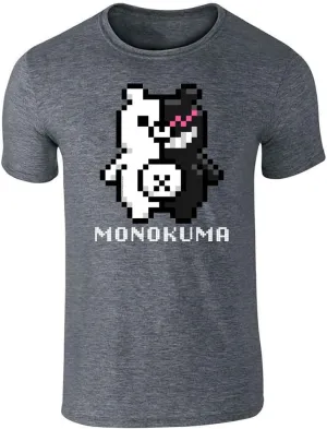 Danganronpa Monokuma 8bit Anime Tee Shirt Tshirt Unisex Men Women Girls Boys