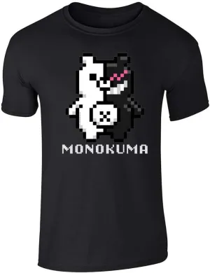 Danganronpa Monokuma 8bit Anime Tee Shirt Tshirt Unisex Men Women Girls Boys