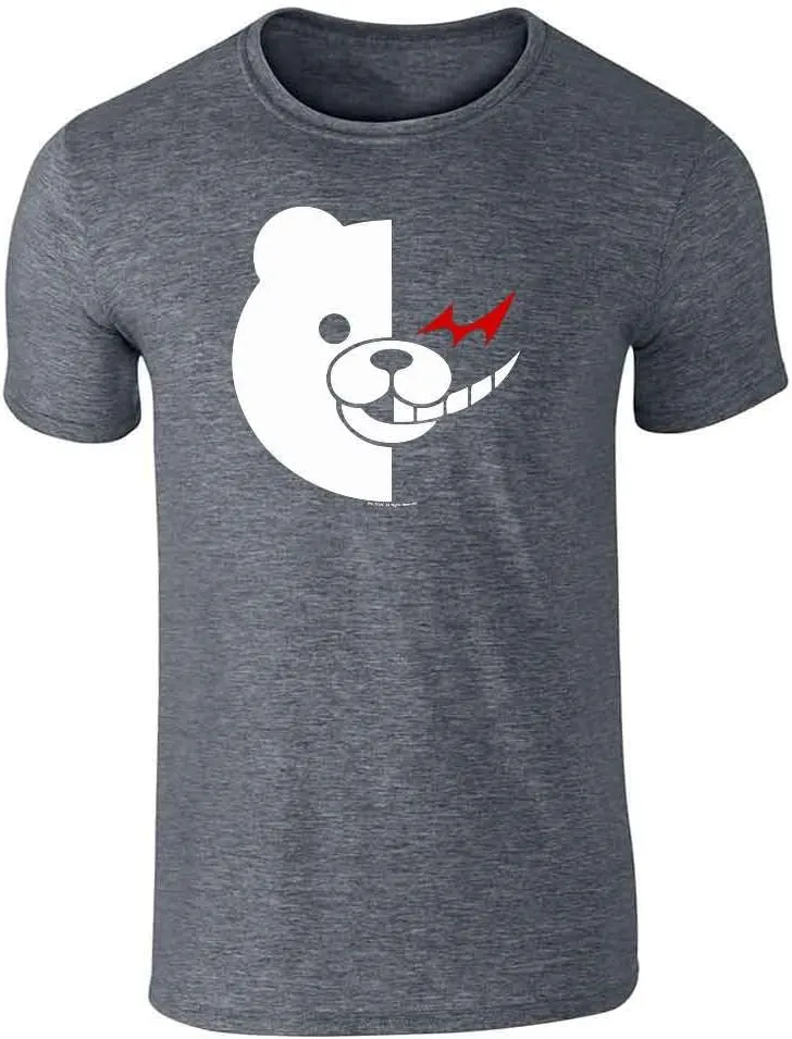 Danganronpa Monokuma Face Anime Tee Shirt Tshirt Unisex Men Women Girls Boys