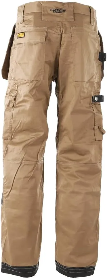 DEWALT Protradesman Men's Loose Fit, Holster Pocket, Cottonpoly Stretch Work Pants