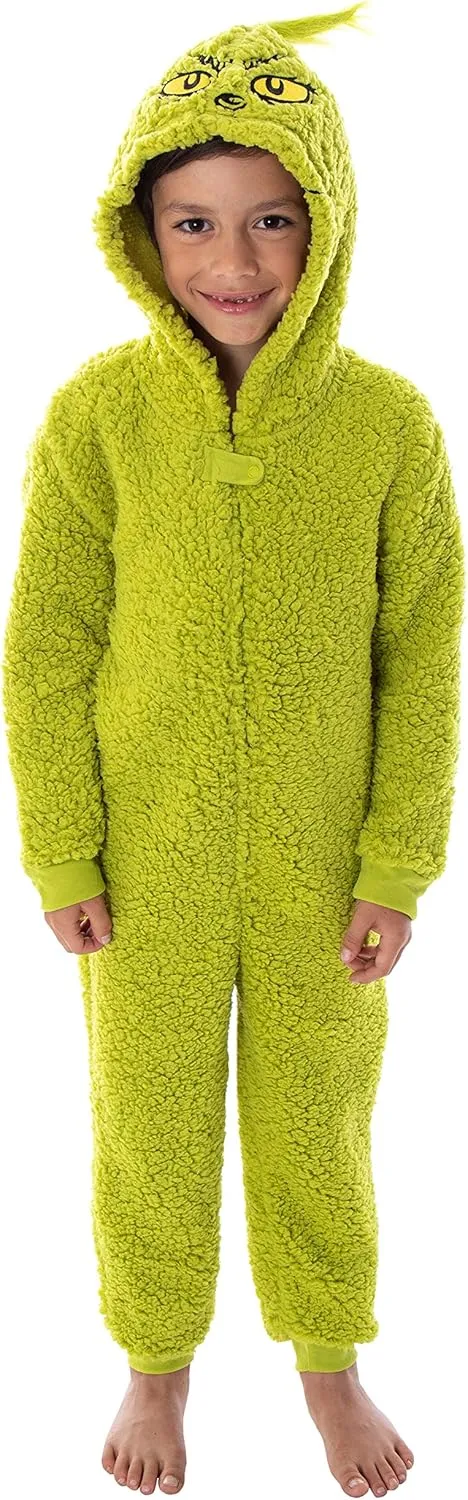 Dr. Seuss GRINCH Who Stole Christmas Matching Family Pajama Union Suit - Adult, Child, Toddler, Pets