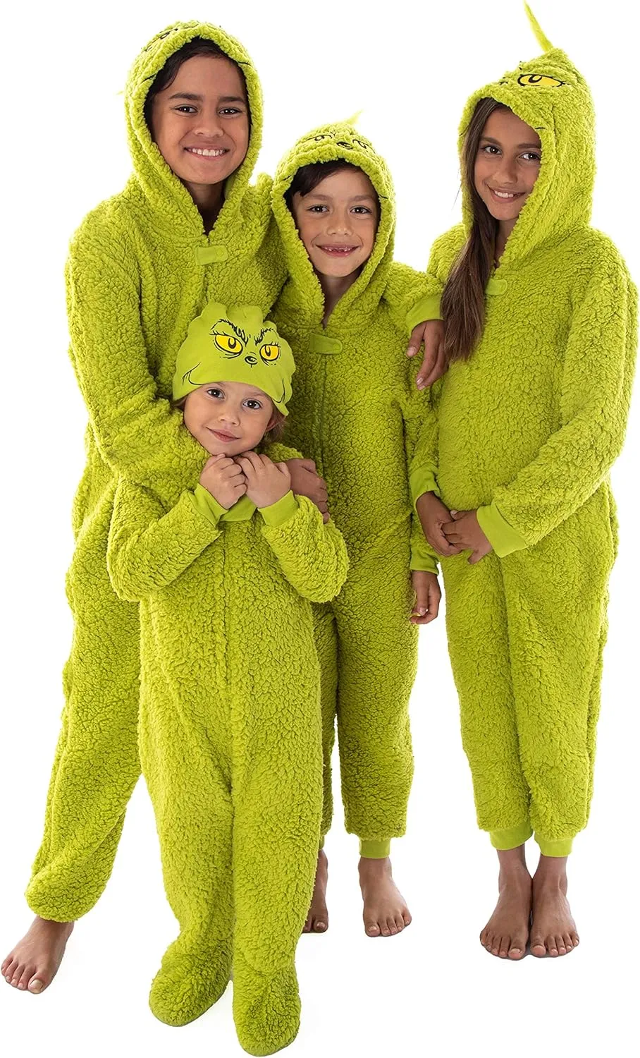 Dr. Seuss GRINCH Who Stole Christmas Matching Family Pajama Union Suit - Adult, Child, Toddler, Pets