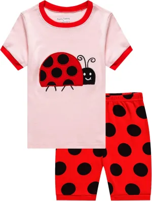 Family Feeling Giraffe Little Girls' Short Pajamas 100% Cotton Clothes