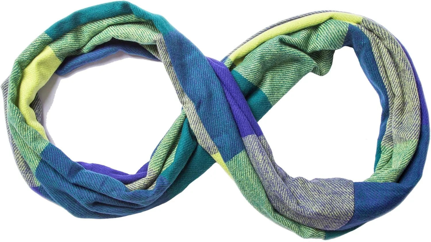 Fashion Infinity Scarf Plaid & Tartan Lightweight Travel Scarves for Women Girls Ladies with Hidden Zipper Pocket