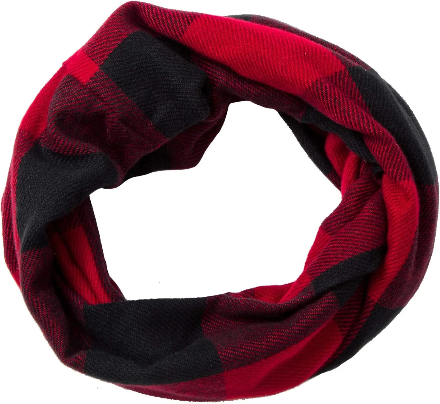 Fashion Infinity Scarf Plaid & Tartan Lightweight Travel Scarves for Women Girls Ladies with Hidden Zipper Pocket