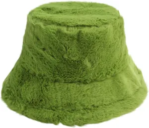 Faux Fur Winter Bucket Hat for Women Men Fluffy Warm Hat Women's Furry Fisherman Cap for Casual, Trips, Sports, Skiing
